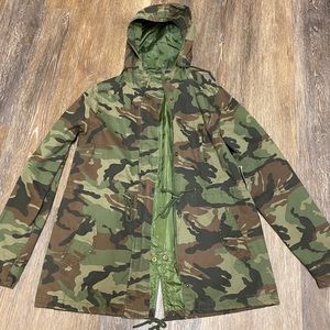 Charlotte Russe Camo Anorak Jacket